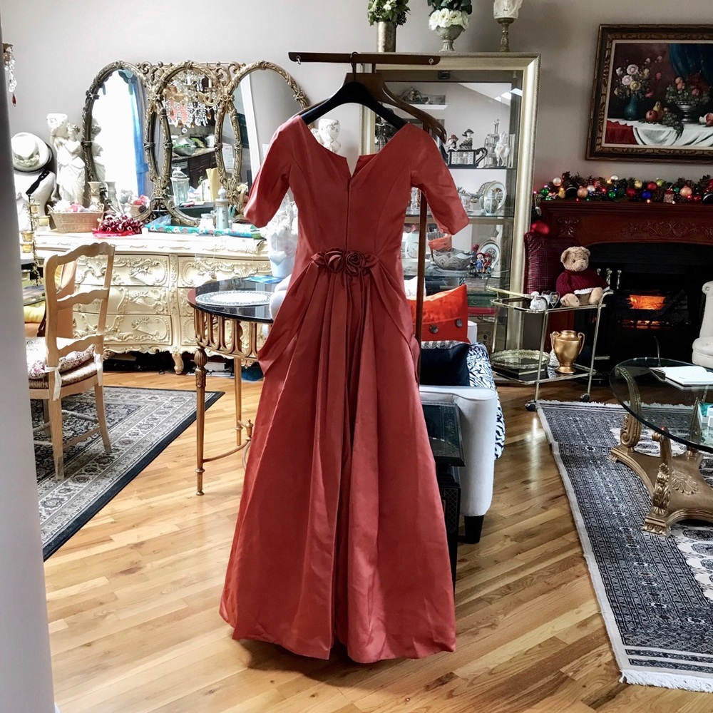 Vintage 1950s Harry Keiser formal dress XS